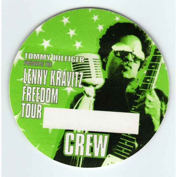 Lenny Kravitz Backstage Pass Vintage Original 1998 Rock Music Tour Freedom Cloth - Picture 1 of 1